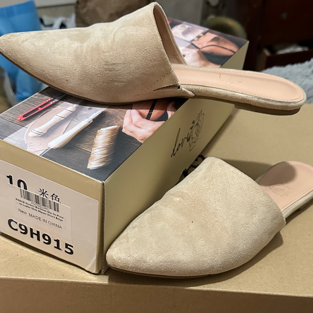 Chic Beige Mules for Women